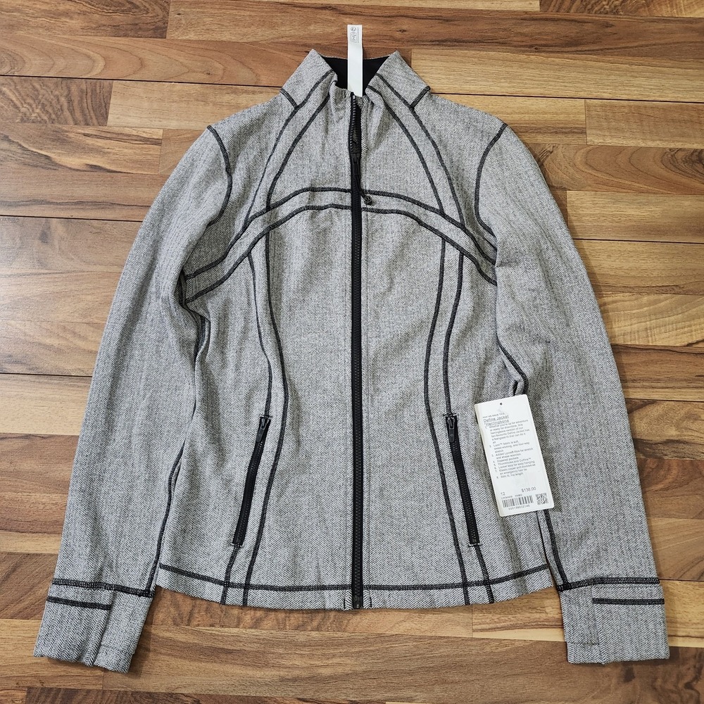 NWT Lululemon Define Jacket Herringbone Full Zip Luon Size 12